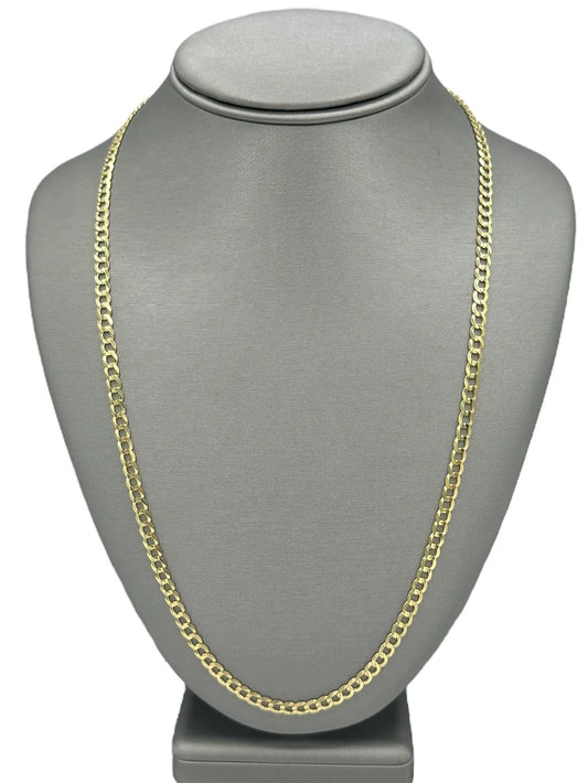 14K Solid Cuban Chain (4.6MM)